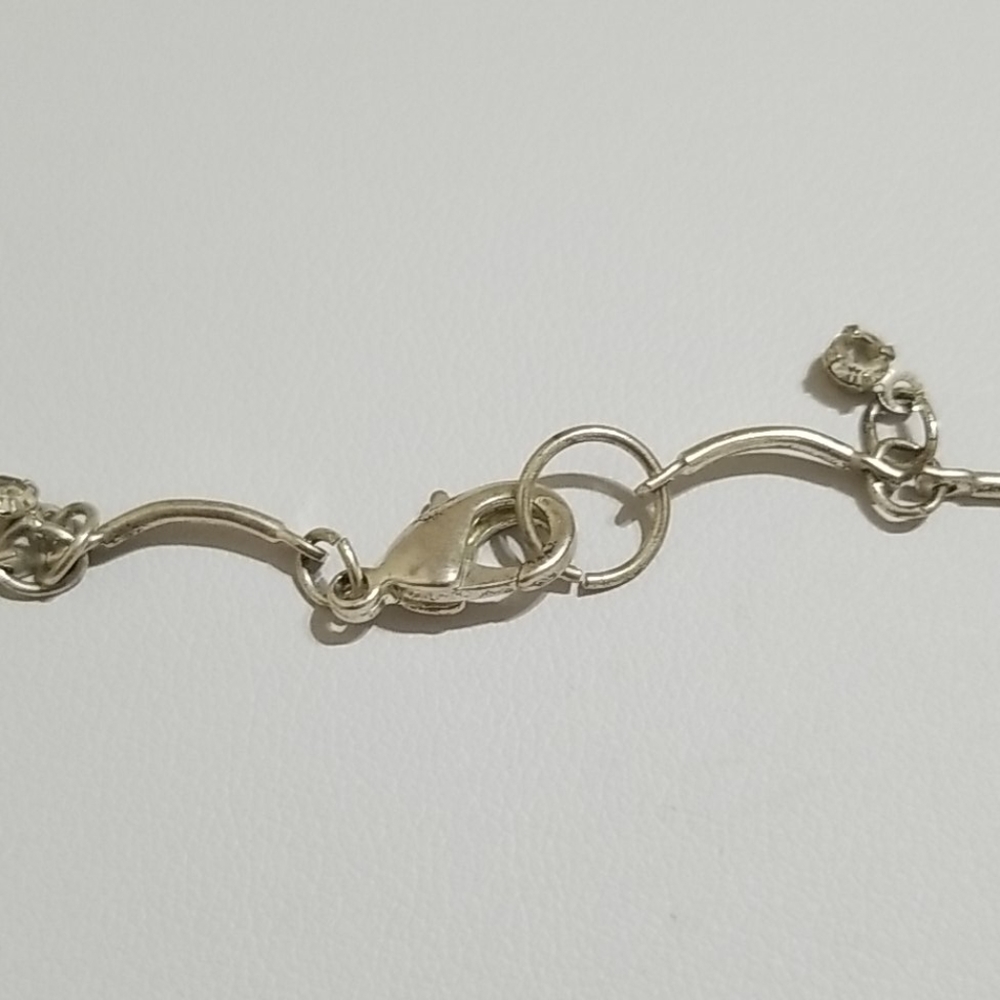 Silver Rhinestone Anklet - Picture 3 of 5